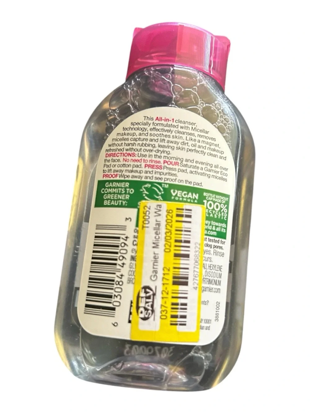 4/$20 Garnier SkinActive Micellar Cleansing Water